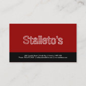 クールなモノグラムの名刺 名刺 (裏面)