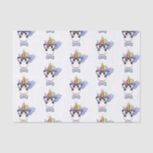 クールなユニコーンのティッシュペーパー