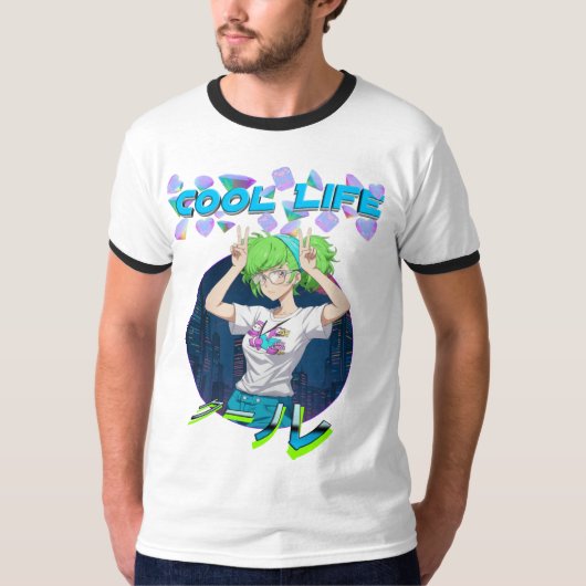 クールなライフ Tシャツ (正面)