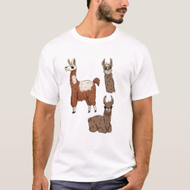 クールなラマのトリオ Tシャツ