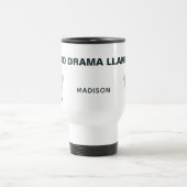 クールなラマの名前をカスタムする及び文字のマグ トラベルマグ (中央)