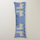 クールなラマ名前をカスタムする及び色の体の枕 ボディピロー (正面縦)