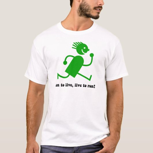 クールなランニング Tシャツ (正面)