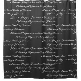 クールなリラックスの活性化の単語のシャワー・カーテン シャワーカーテン