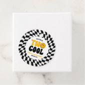 クールなレトロなセカンド 2歳の誕生日パーティー フェイバータグ (インサイチュ)