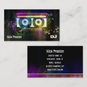 クールなレトロのオーディオ・カセットテープ| DJのプロフェッショナル 名刺 (正面/裏面)