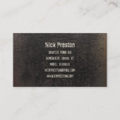 クールなレトロのオーディオ・カセットテープ| DJのプロフェッショナル 名刺 (裏面)