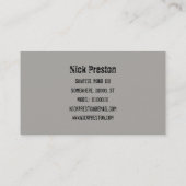 クールなレトロのオーディオ・カセットテープ| DJのプロフェッショナル 名刺 (裏面)