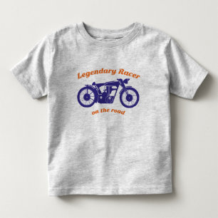 クールなレトロのオートバイのフード付きスウェットシャツ トドラーTシャツ
