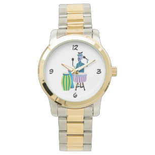 クールなレトロのドラマーの腕時計 腕時計