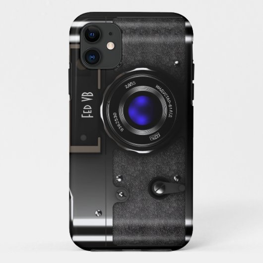 クールなレトロのヴィンテージの距離計のカメラ#3 Case-Mate iPhoneケース (裏面)