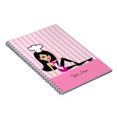 クールなレトロの漫画が付いている料理用のノート ノートブック (右側)