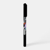 クールなレトロアニメライダーボーイのスマホケース iPhoneケース (右側面)