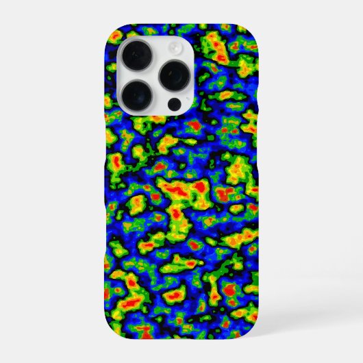 クールなレーダー画像 iPhoneケース (裏面)