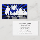 クールなロック・バンドの名刺 名刺 (正面/裏面)