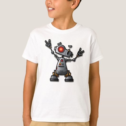 クールなロボット Tシャツ (正面)
