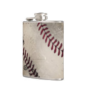 クールなヴィンテージのグランジな野球のフラスコ フラスク (左)