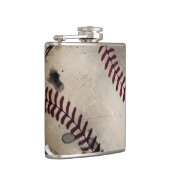 クールなヴィンテージのグランジな野球のフラスコ フラスク (右)