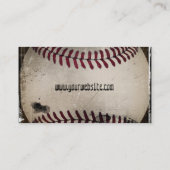 クールなヴィンテージのグランジな野球 名刺 (裏面)