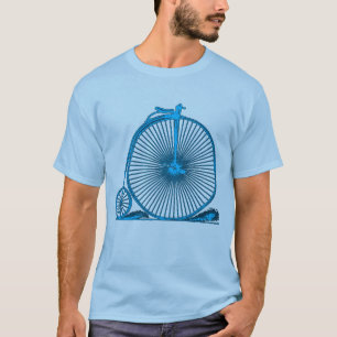 クールなヴィンテージの自転車のイラストレーションプロダクト Tシャツ