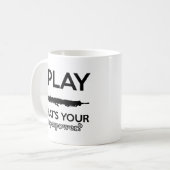 クールなヴィンテージのoboeのデザイン コーヒーマグカップ (正面左)