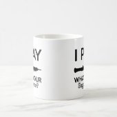 クールなヴィンテージのoboeのデザイン コーヒーマグカップ (中央)