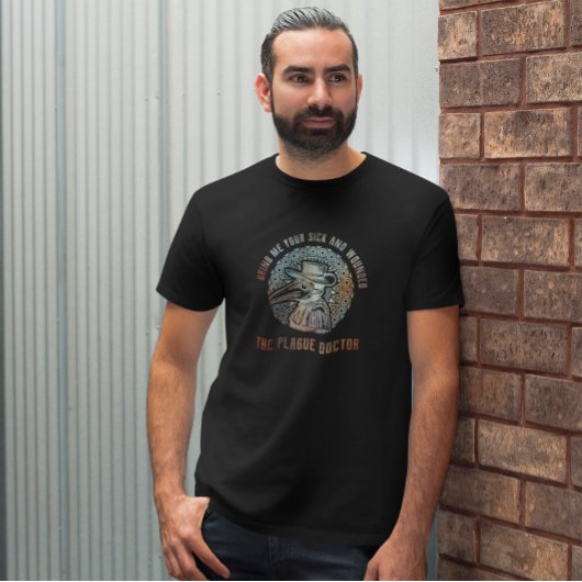 クールなヴィンテージ ペスト医師 Tシャツ