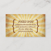 クールなヴィンテージ 名刺 (裏面)