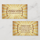 クールなヴィンテージ 名刺 (正面/裏面)