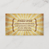 クールなヴィンテージ 名刺 (裏面)