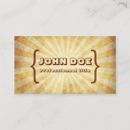 クールなヴィンテージ 名刺 (正面)