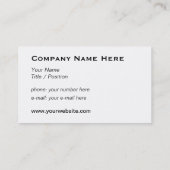 クールなヴィンテージDoorknocker #1A Personalizable 名刺 (裏面)