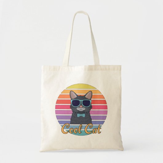 クールな一匹の猫 トートバッグ (正面)