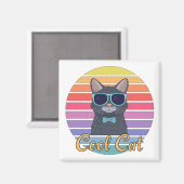 クールな一匹の猫 マグネット (正面/裏面)