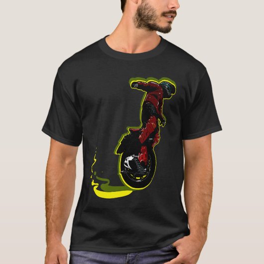 クールな一輪車趣味スポーツ Tシャツ (正面)