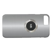 クールな人のビジネスモノグラムの場合 Case-Mate iPhoneケース (裏面(横))