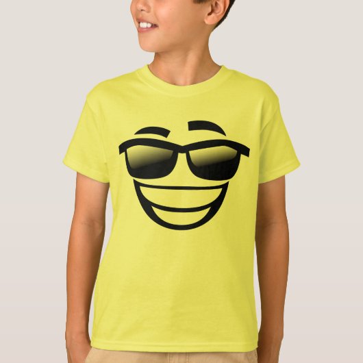 クールな人のemoji tシャツ (正面)