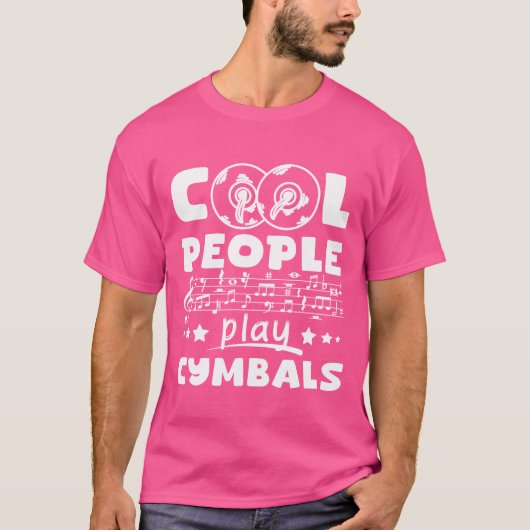 クールな人はシンバル友達 Tシャツ (正面)
