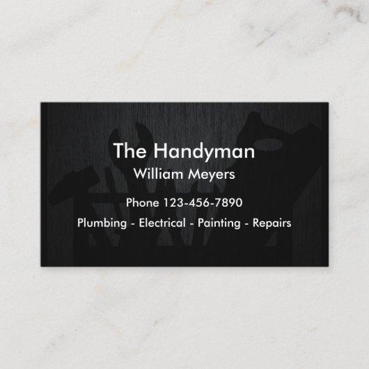 クールな便利屋のテーマ 名刺 (正面)