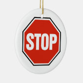 クールな停止印 セラミックオーナメント (右)