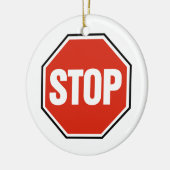 クールな停止印 セラミックオーナメント (左)