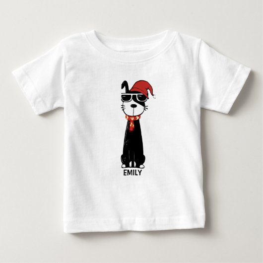 クールな冬の犬 2 ベビーTシャツ (正面)