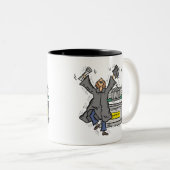 クールな卒業のTシャツおよびギフト ツートーンマグカップ (正面右)