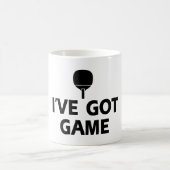 クールな卓球のデザイン コーヒーマグカップ (中央)