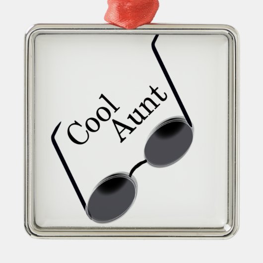 クールな叔母さん メタルオーナメント (正面)