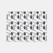 クールな叔父さんフリースブランケット フリースブランケット (正面(横))