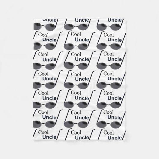 クールな叔父さんフリースブランケット フリースブランケット (正面)