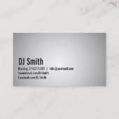 クールな可聴周波スピーカーDJの名刺 名刺 (裏面)