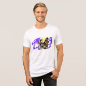 クールな喜びの狼 トライブレンドTシャツ (正面全面)