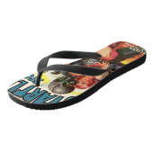 クールな喜劇的なパターン ビーチサンダル (アングル)